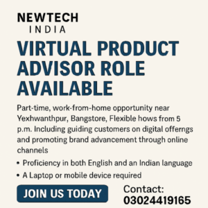 Join now as Product advisor Part time jobs